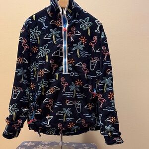 Chubbies reversible Neon Fleece Pullover Jacket Colorful Patterned